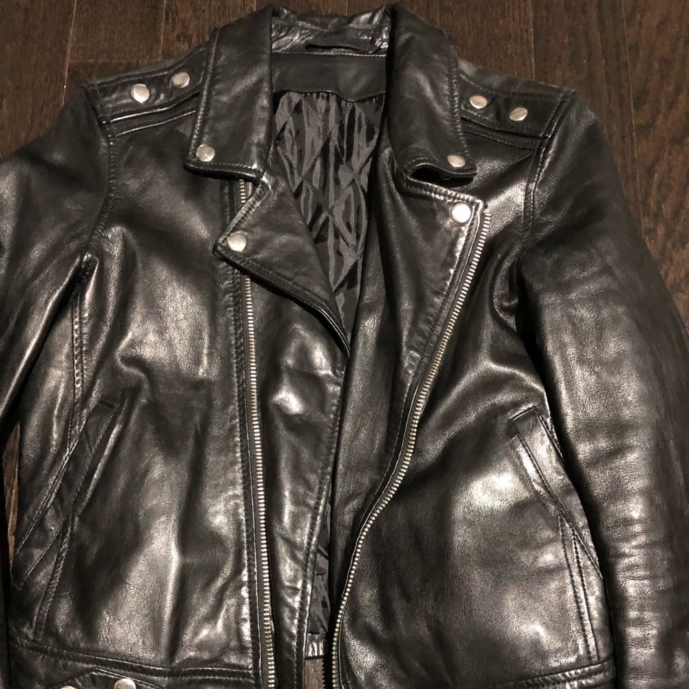 BLK DNM LEATHER JACKET